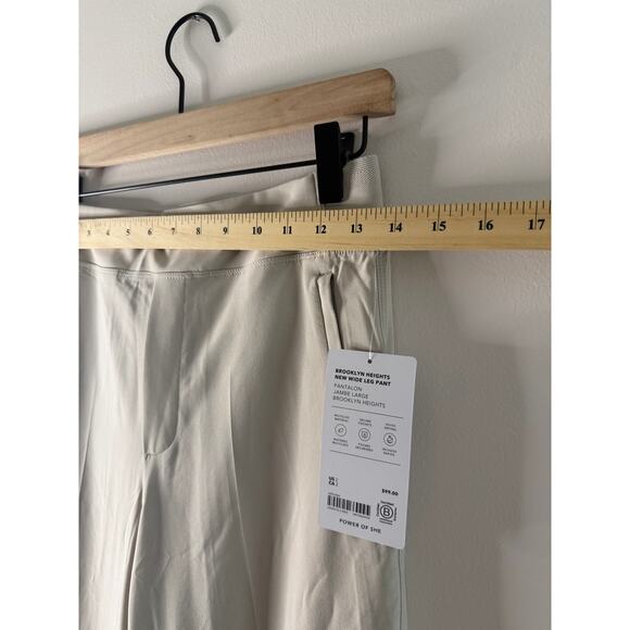 NWT Athleta Brooklyn Heights High Rise Pull-On Wide Trouser Khaki Size 2 - Picture 7 of 10